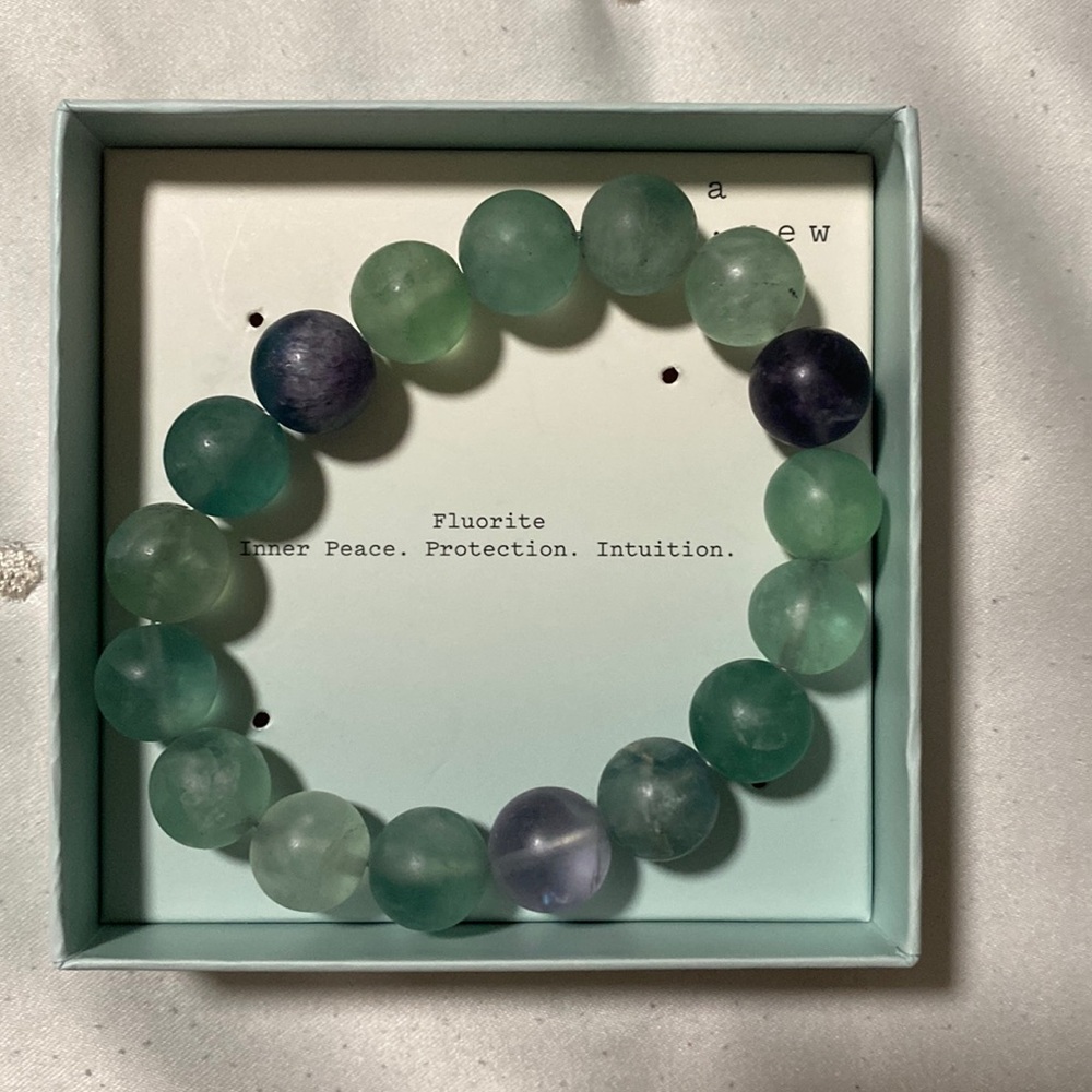 Fluorite beaded bracelet- Target